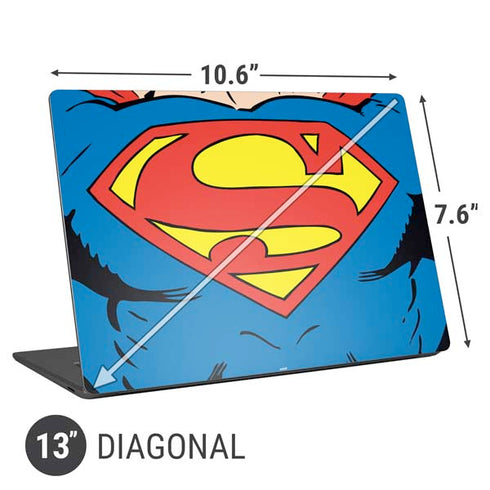 DC Comics Superman Vintage Chest Universal Laptop 13in (10.6 x 7.6in) Skin
